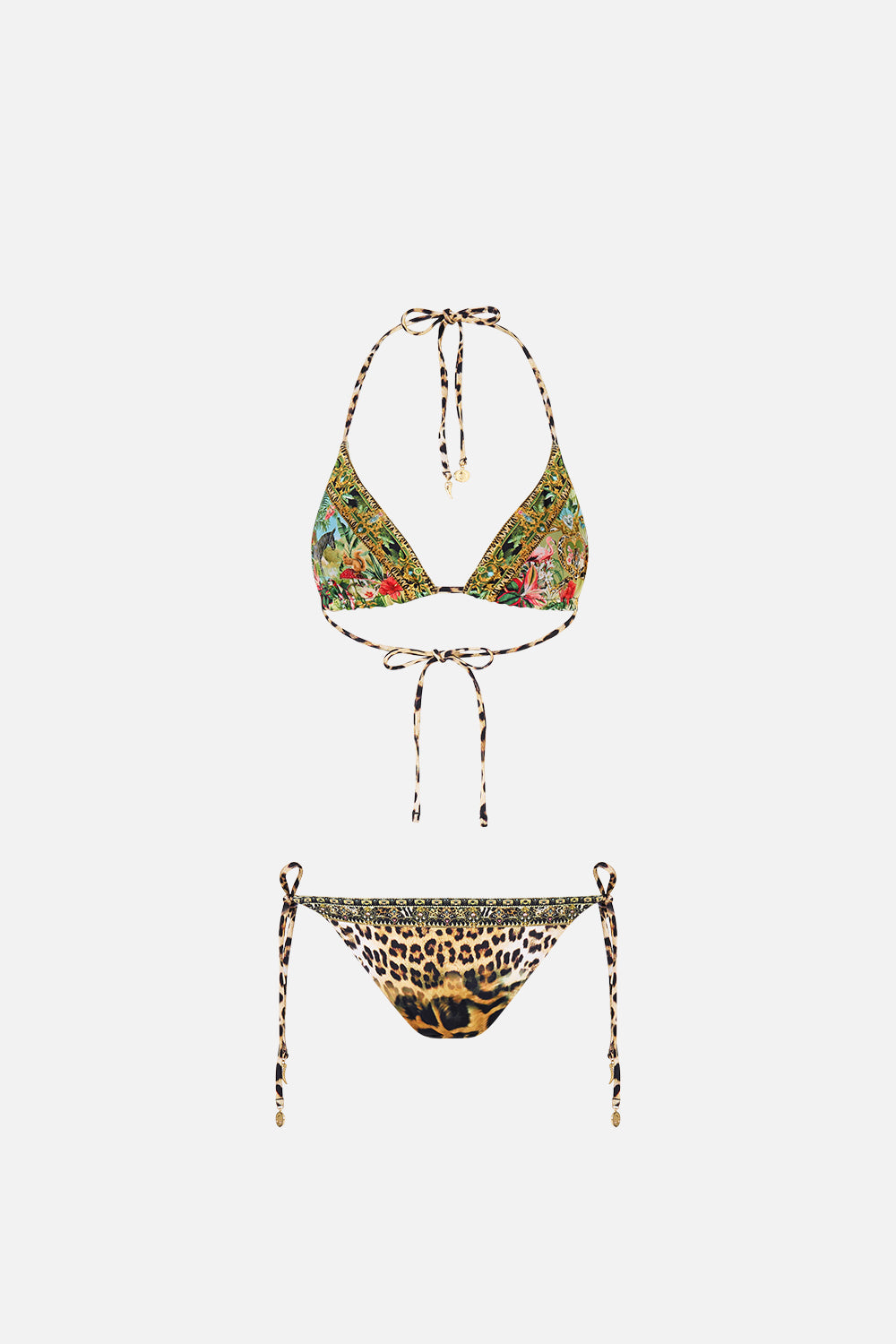 The CAMILLA SOFT REVERSIBLE TRI TIE BIKINI SET WANDERLUST EMPIRE