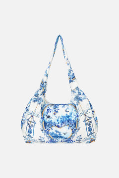 SLOUCH SHOULDER BAG WITH KNOT DETAILS THE PORCELAIN PARLOUR