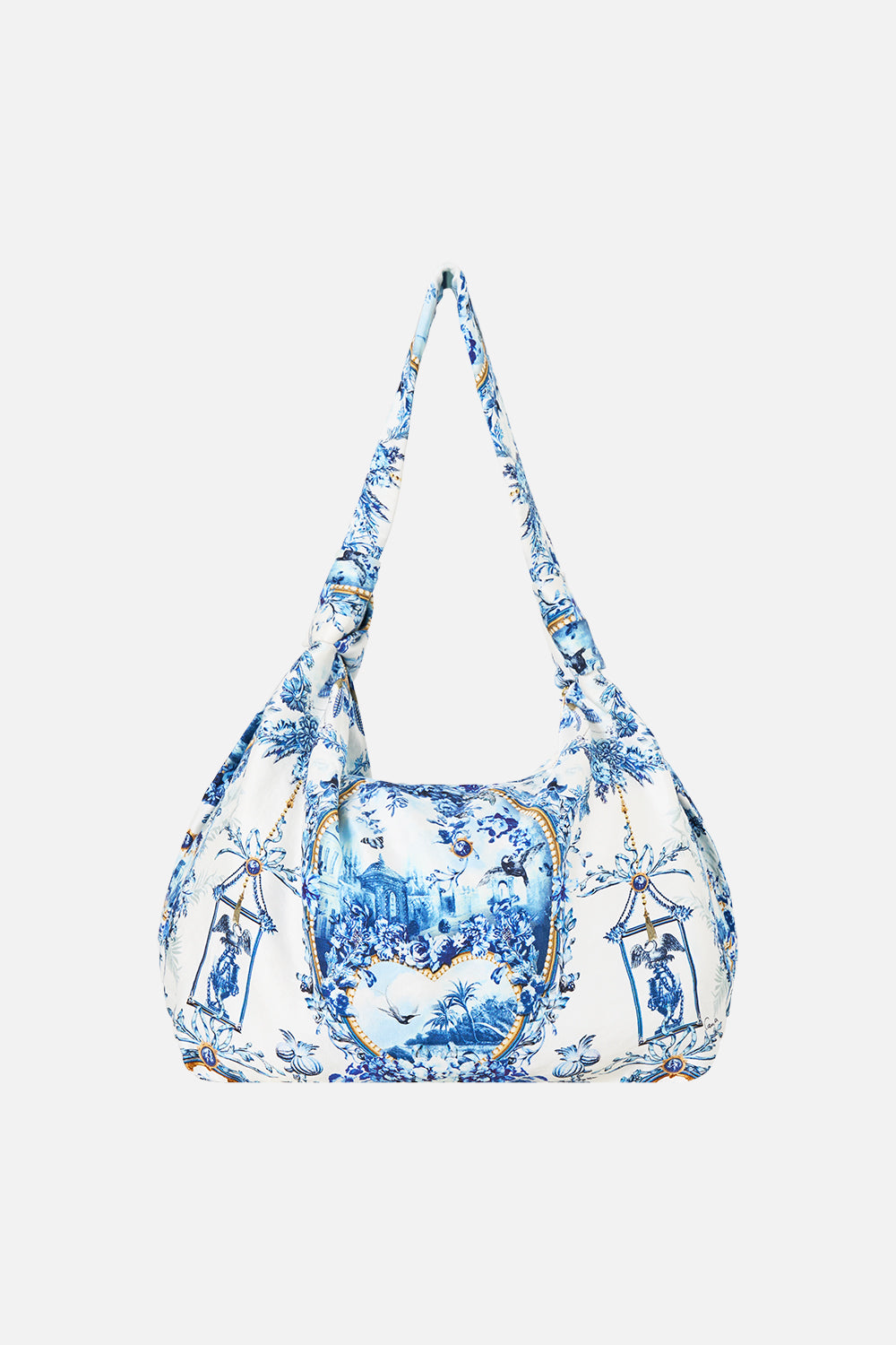 SLOUCH SHOULDER BAG WITH KNOT DETAILS THE PORCELAIN PARLOUR