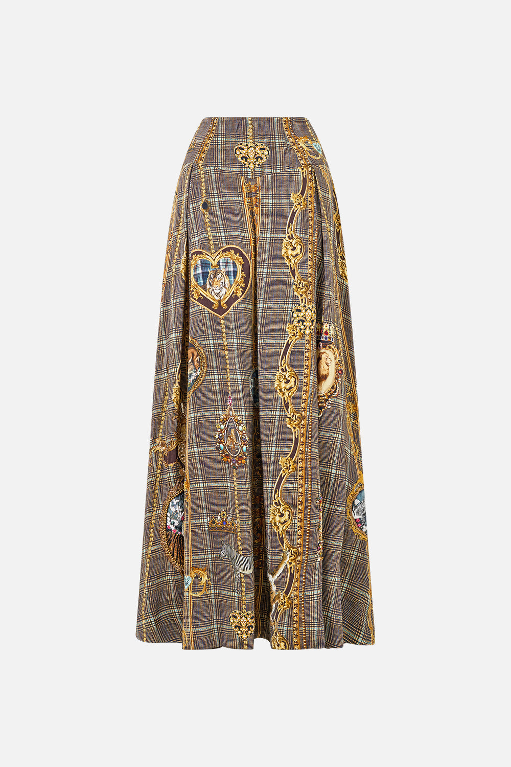 CORSET WAIST MAXI SKIRT ANIMALS IN THE PALACE