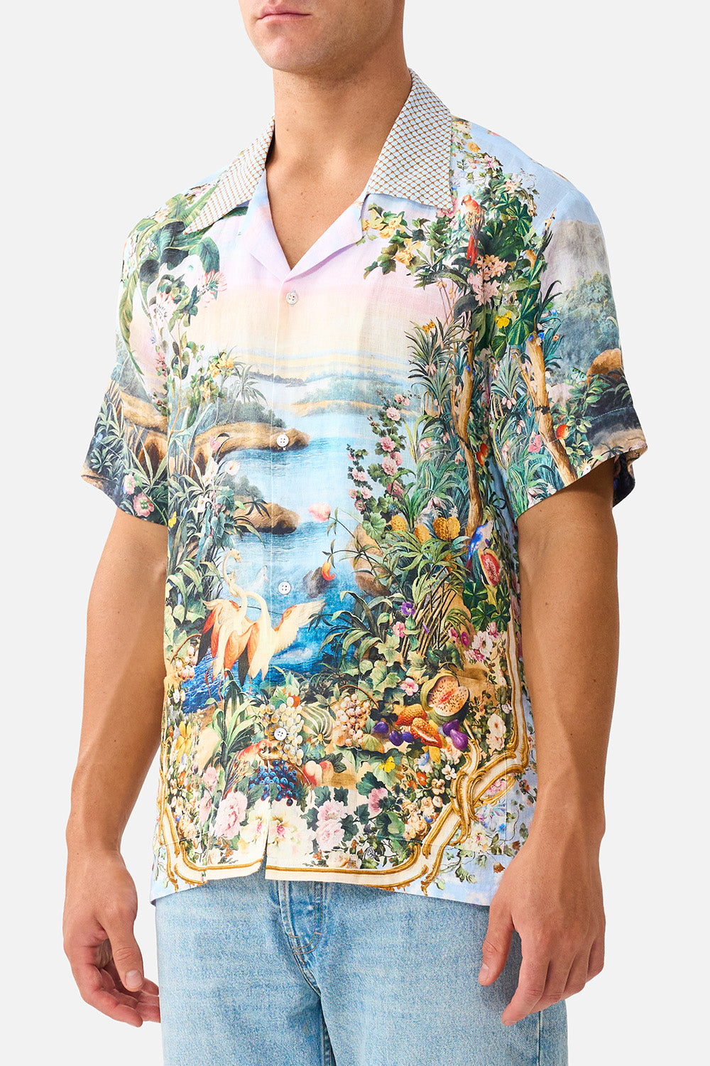 The CAMILLA SHORT SLEEVE CABANA SHIRT SISI SOCIETY