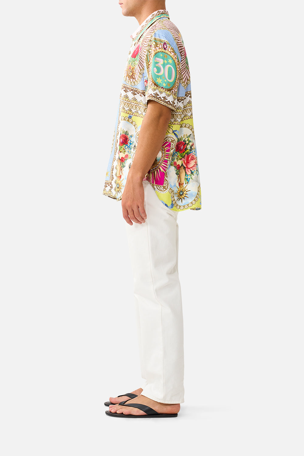 The CAMILLA SHORT SLEEVE OVERSIZED SHIRT PAINTED PRAYERS