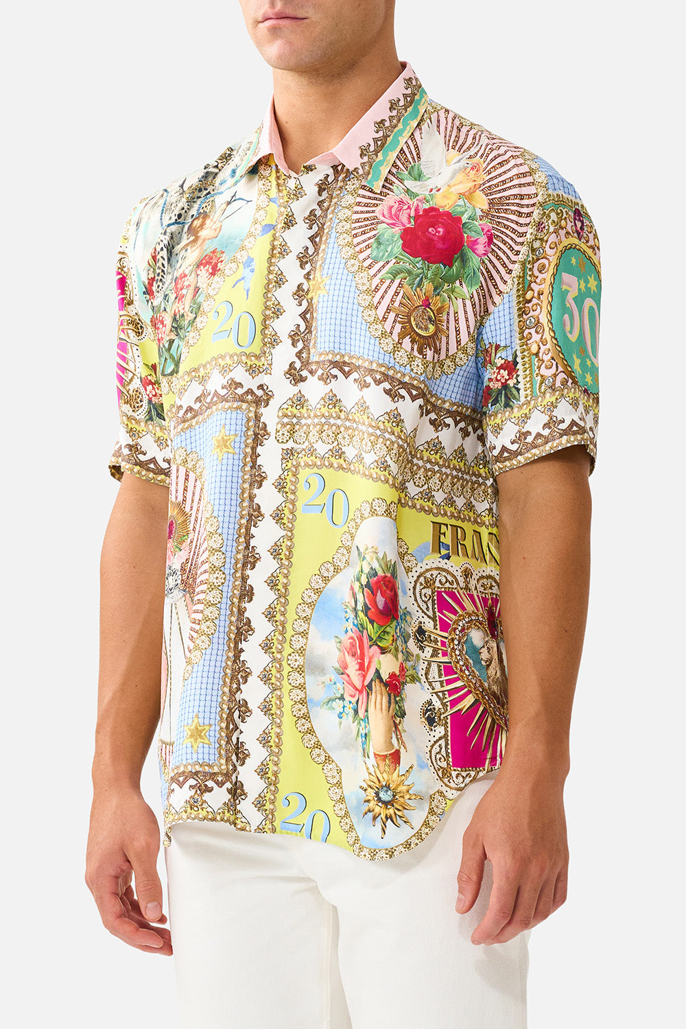 The CAMILLA SHORT SLEEVE OVERSIZED SHIRT PAINTED PRAYERS