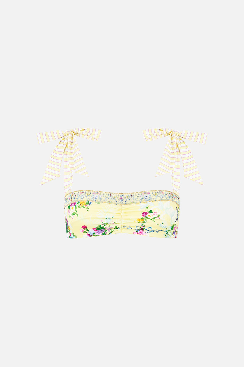 PANELLED BIKINI TOP W TIE STRAPS CHINOISERIE CHILD