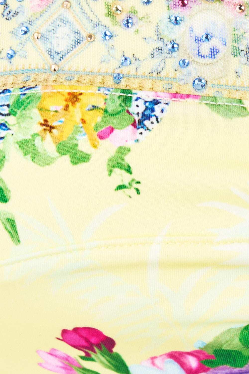 PANELLED BIKINI TOP W TIE STRAPS CHINOISERIE CHILD