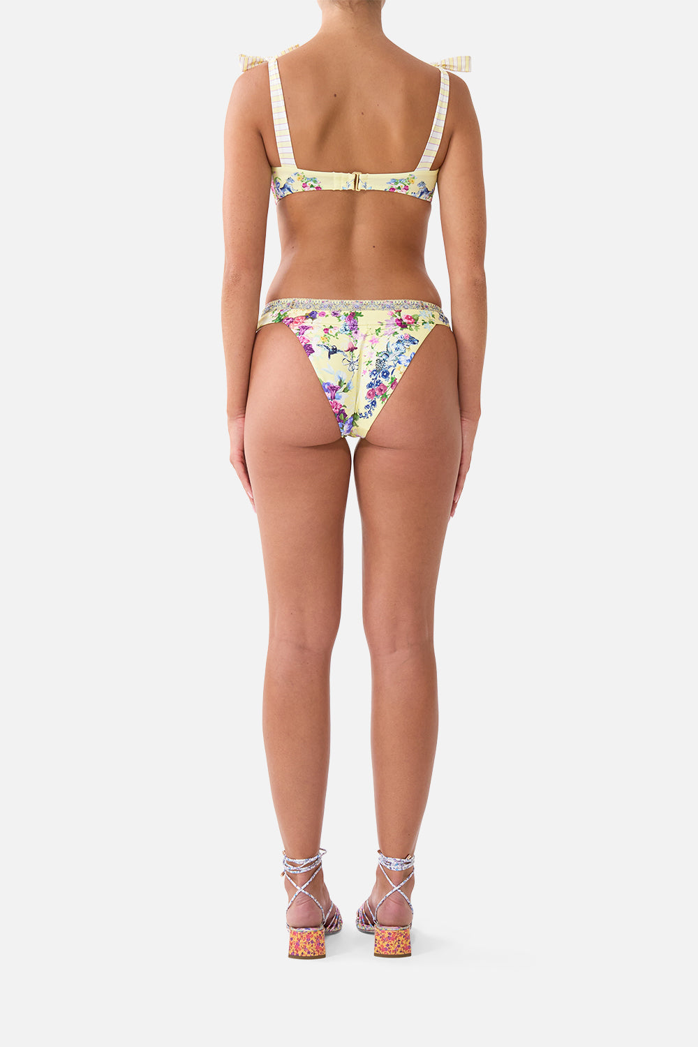 The CAMILLA PANELLED BIKINI TOP W TIE STRAPS CHINOISERIE CHILD