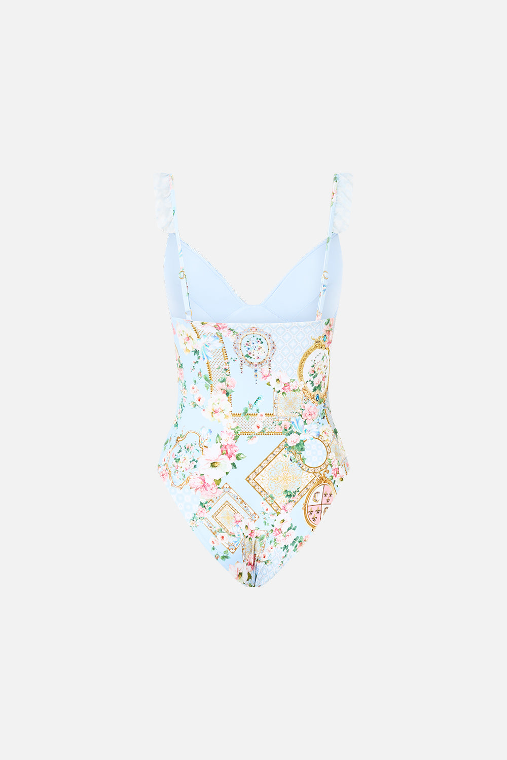 FRILL TRI ONE PIECE WITH PIN TUCKS SISI SOCIETY