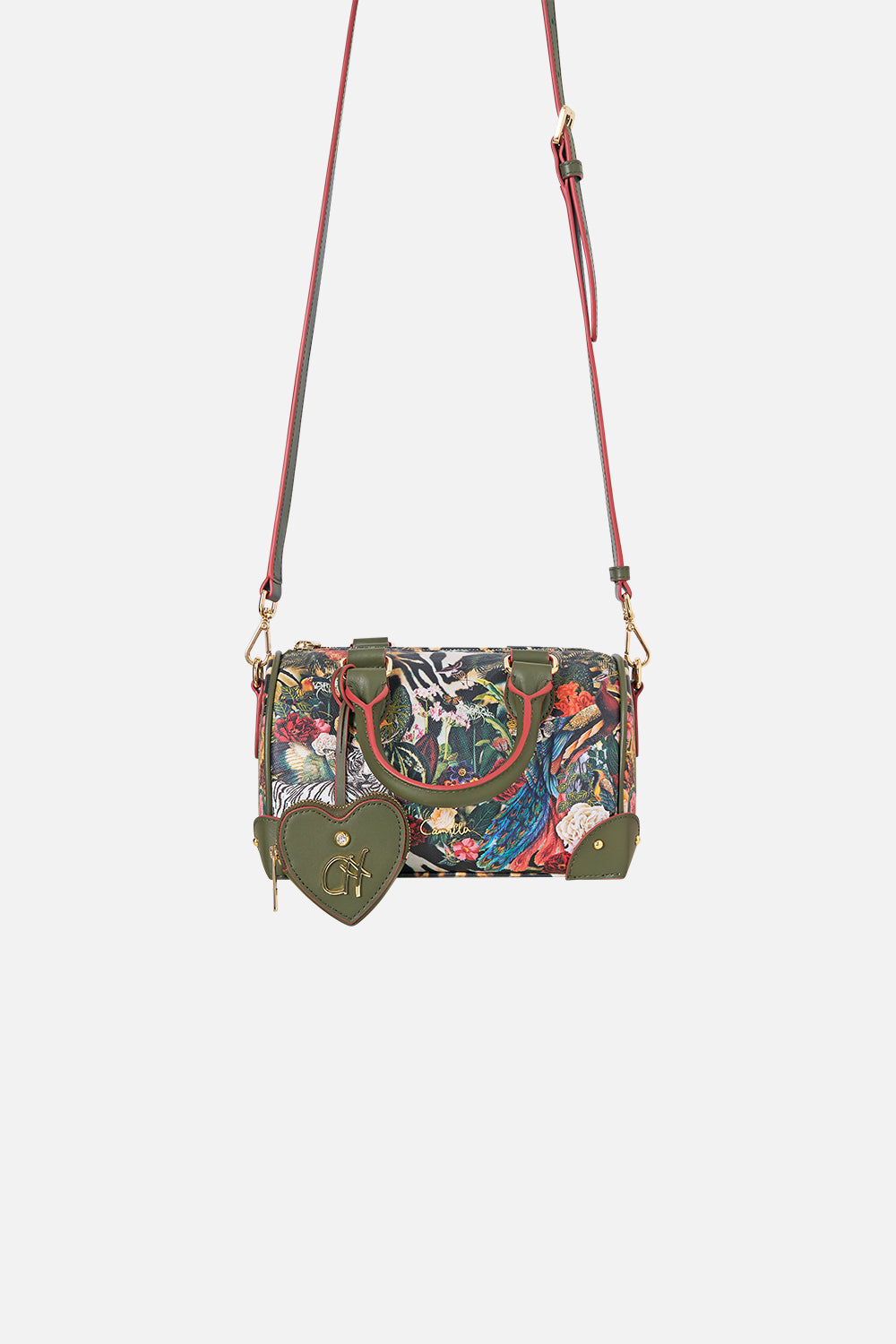 The CAMILLA BARREL BAG WITH LEATHER TRIMS LEOTIGRA LANDLEOTIGRA LAND