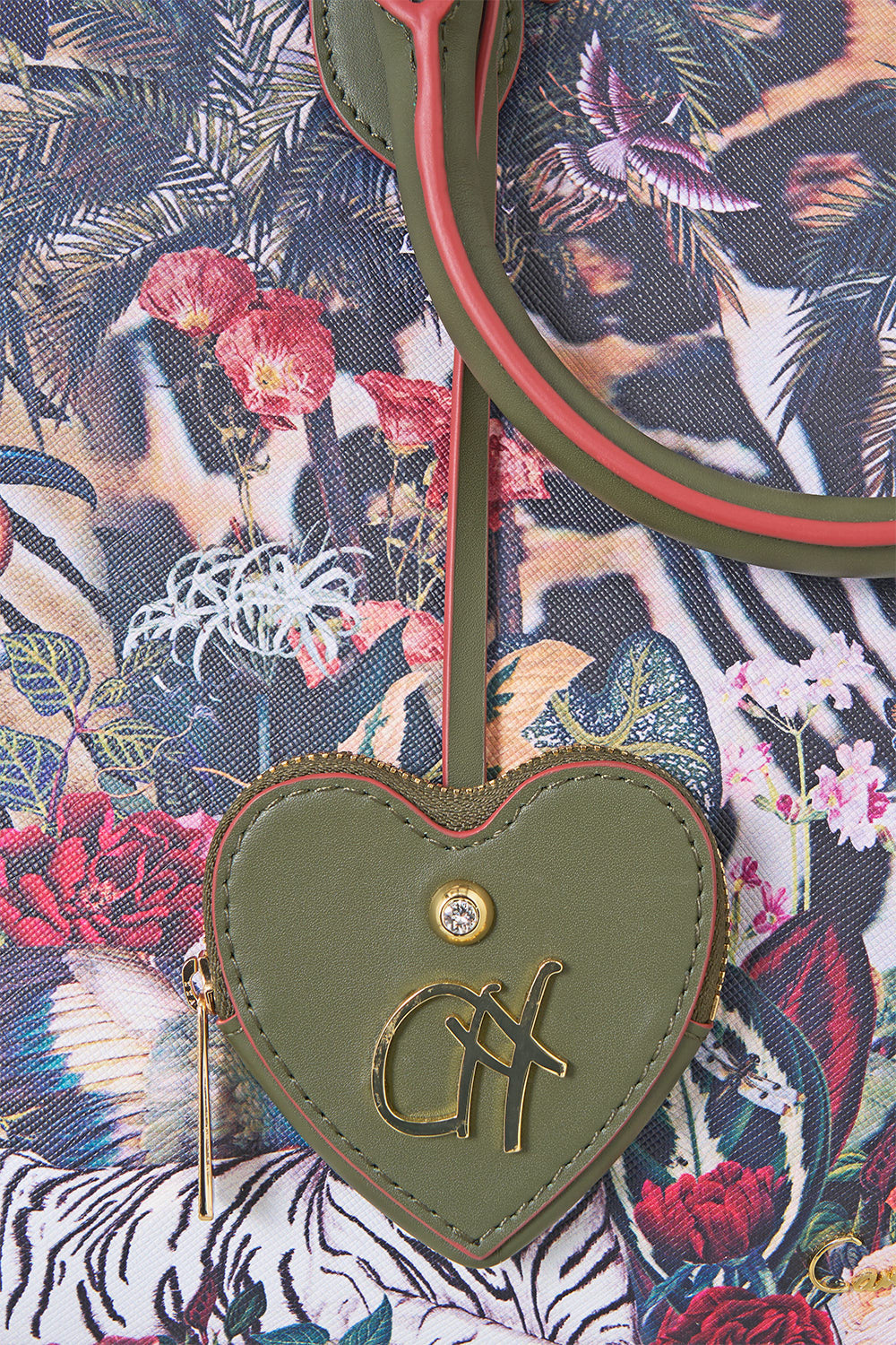 The CAMILLA EAST WEST TOTE WITH LEATHER TRIMS LEOTIGRA LAND