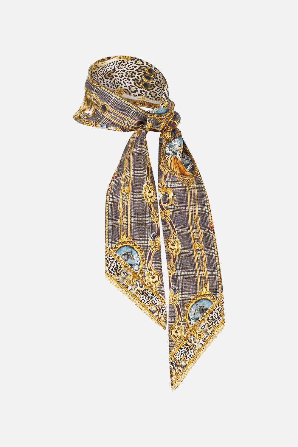 SKINNY NECK SCARF LEOPARD LIBERTINE