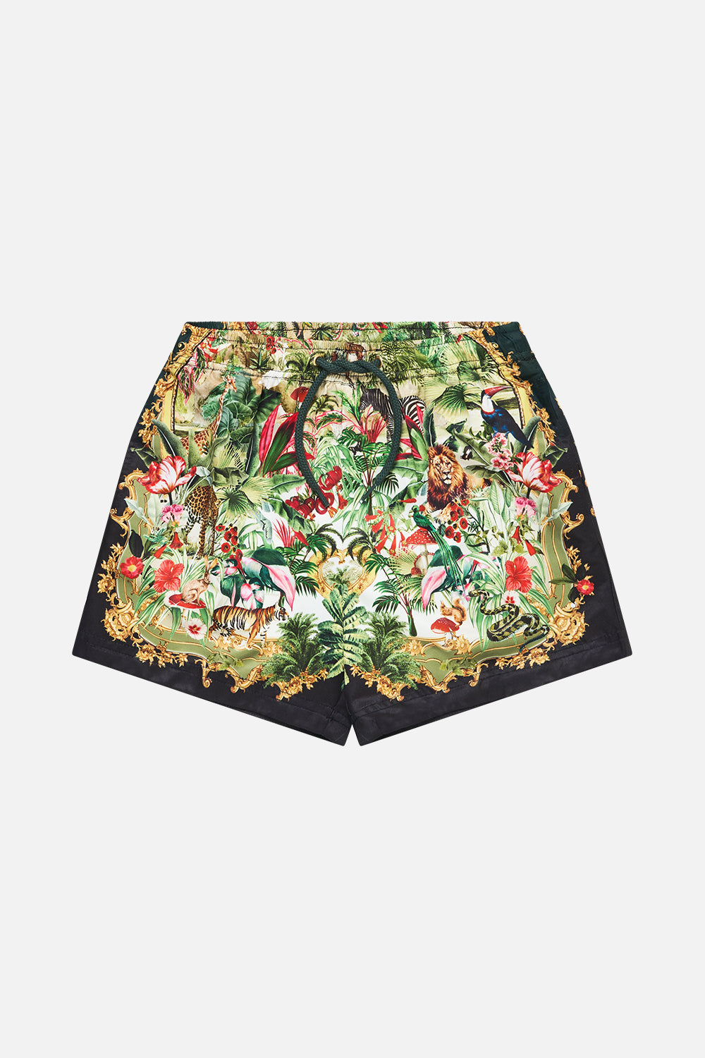 BOYS MID LENGTH BOARDSHORT W ELASTIC WAIST WANDERLUST EMPIRE