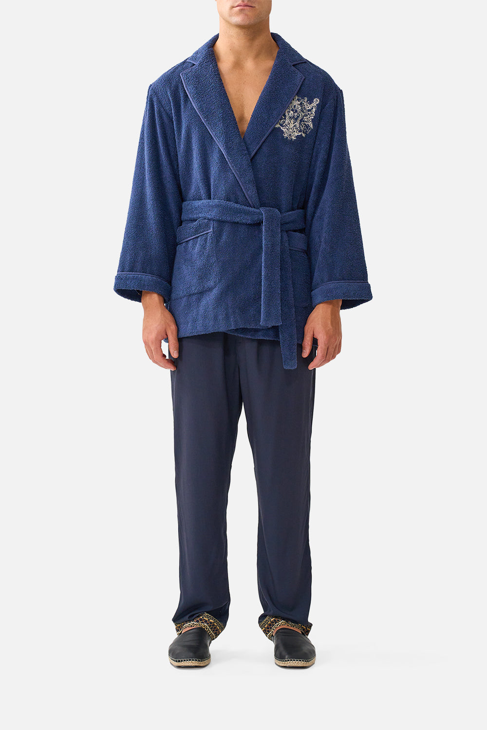 TAPERED ELASTICATED LOUNGE PANT CLOAKED IN BAROQUE