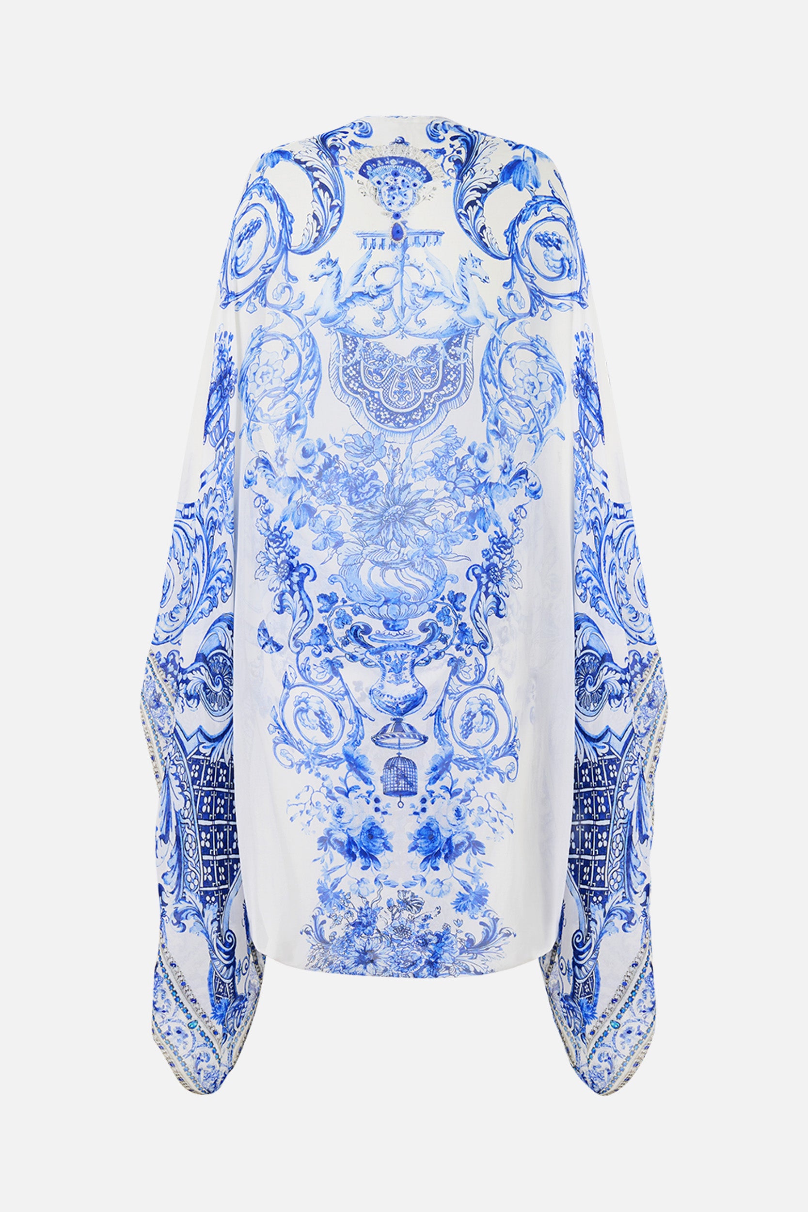 SILK CHIFFON SHRUG CERAMIC PANORAMIC