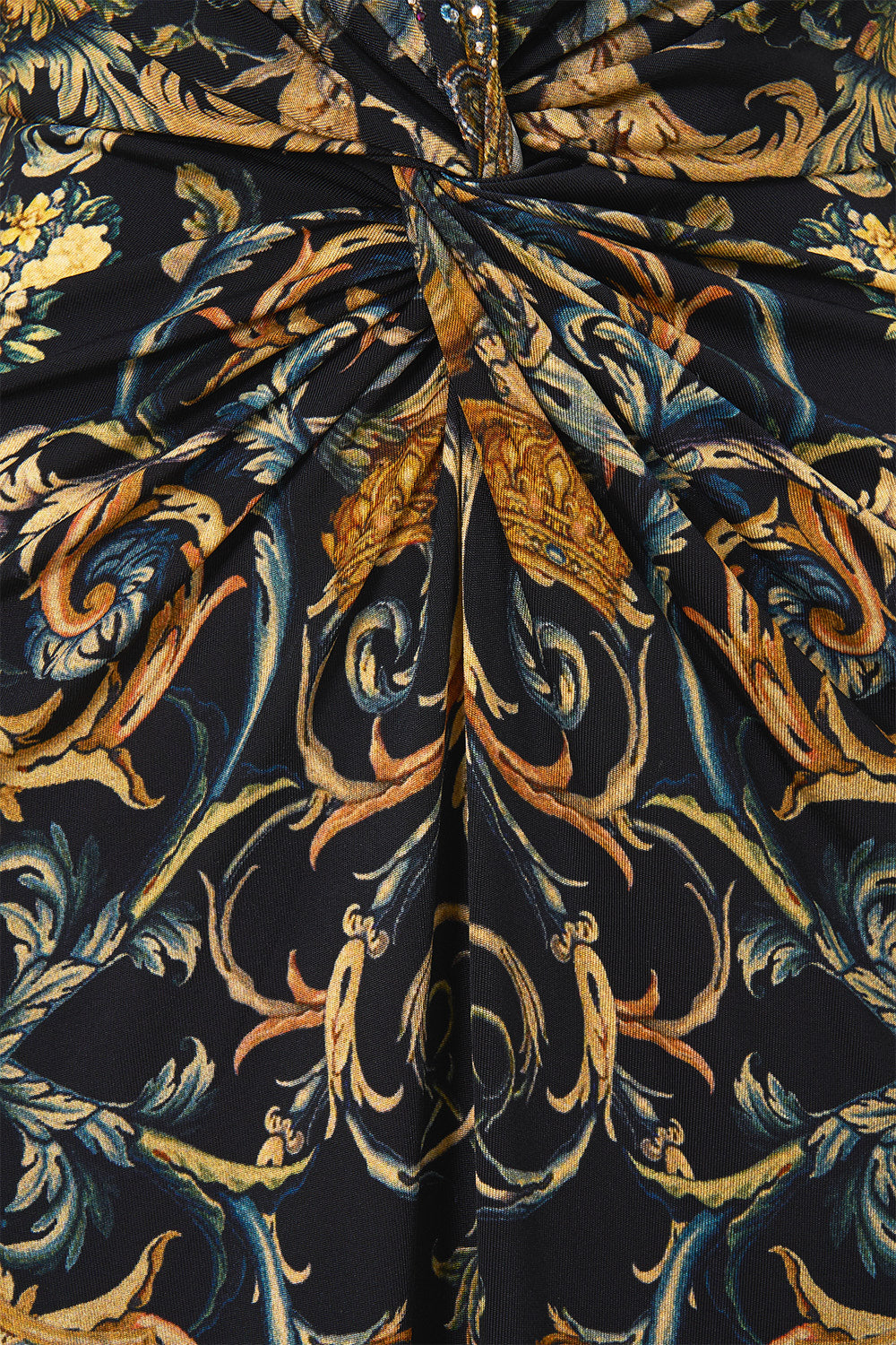 The CAMILLA Strappy Dress With Twist Front in our Museum Memoirs print.