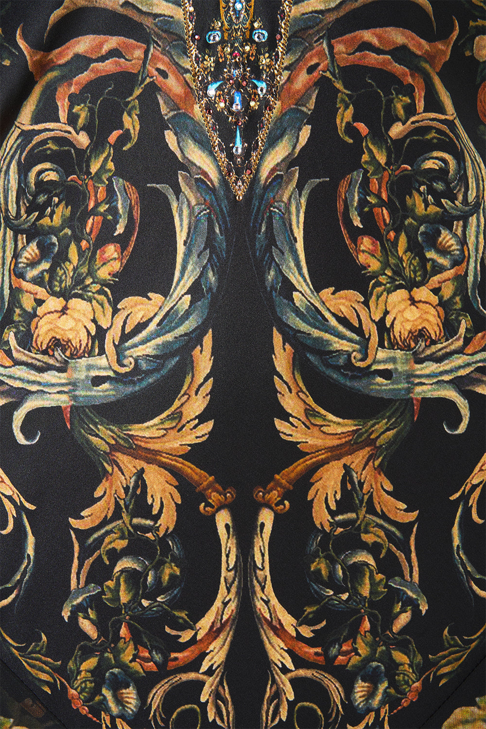 The CAMILLA Hardware Detail Slip Dress in our Museum Memoirs print.
