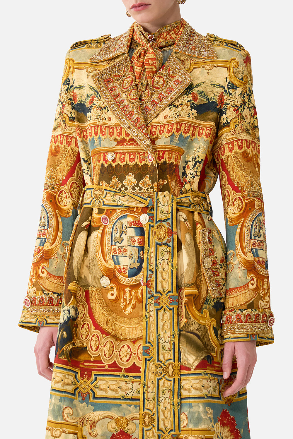 The CAMILLA Trench Coat in our Lifeís Rich Tapestry print.