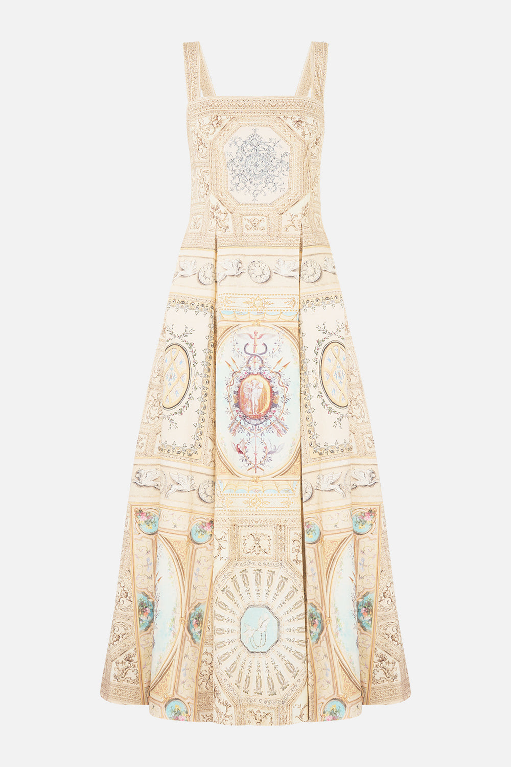 The CAMILLA Long Fit And Flare Dress in our A Beloved Boudoir print.