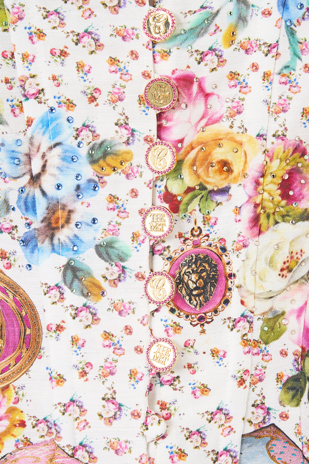 The CAMILLA Corset Dress With Long Flared Skirt in our In The Heart Of Art print.