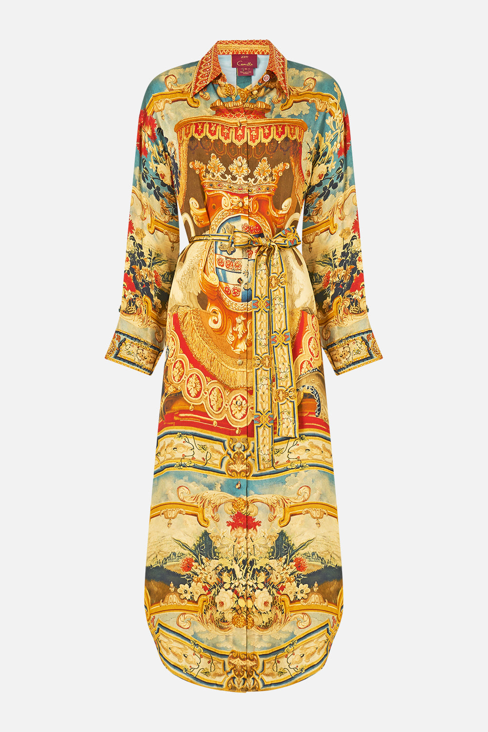The CAMILLA Shirt Dress With Back Button Detail in our Lifeís Rich Tapestry print.