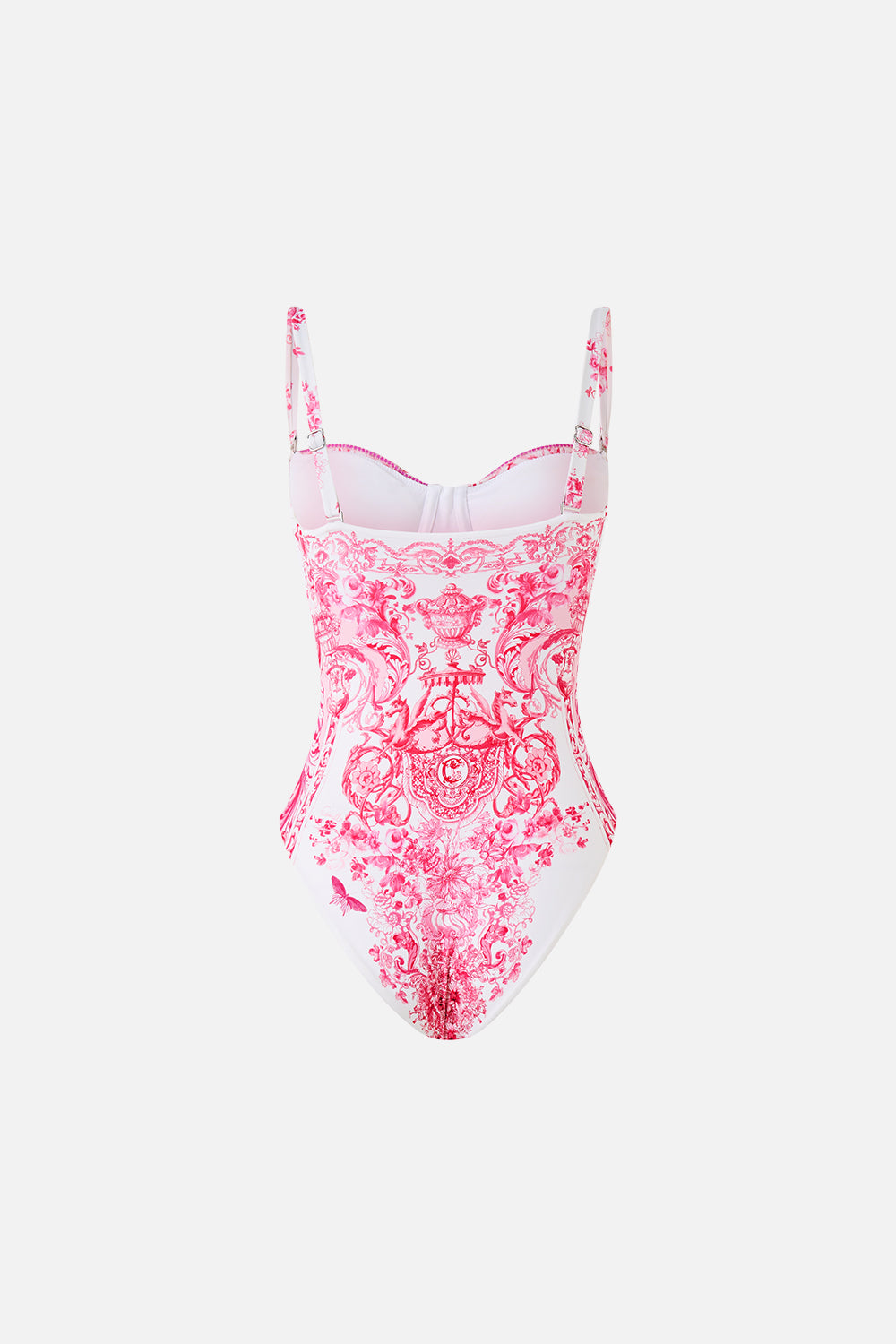 RUCHED CUP UNDERWIRE ONE PIECE LIVIN LA VIDA ROSA