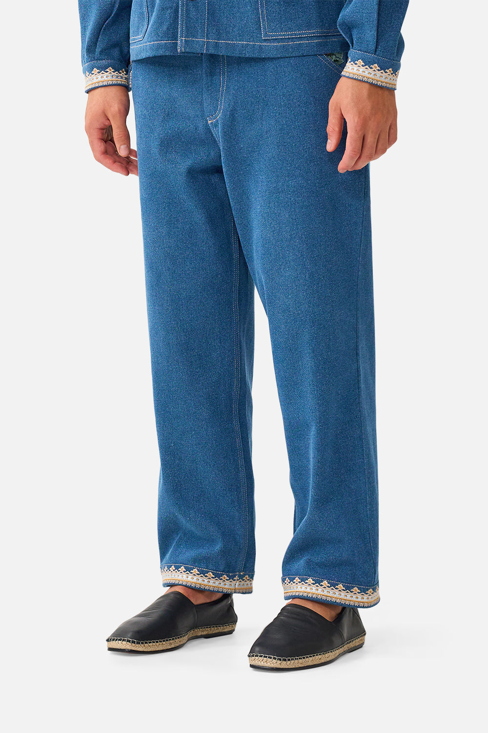 The CAMILLA STRAIGHT LEG WORK PANT VERSES IN VINTAGE