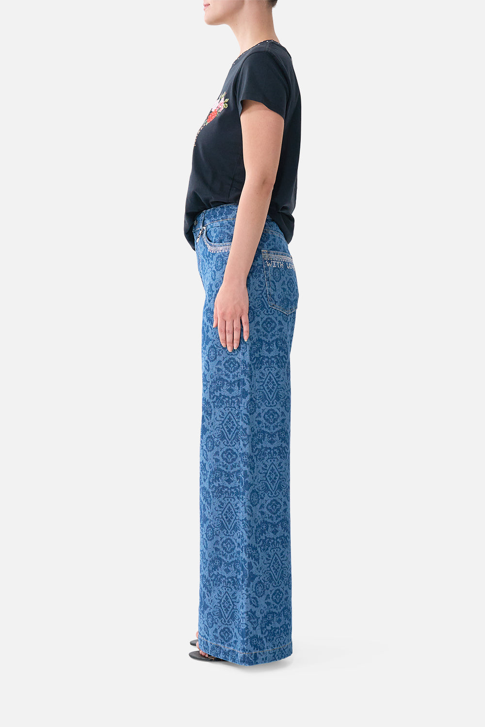 WIDE LEG JEAN DENIM