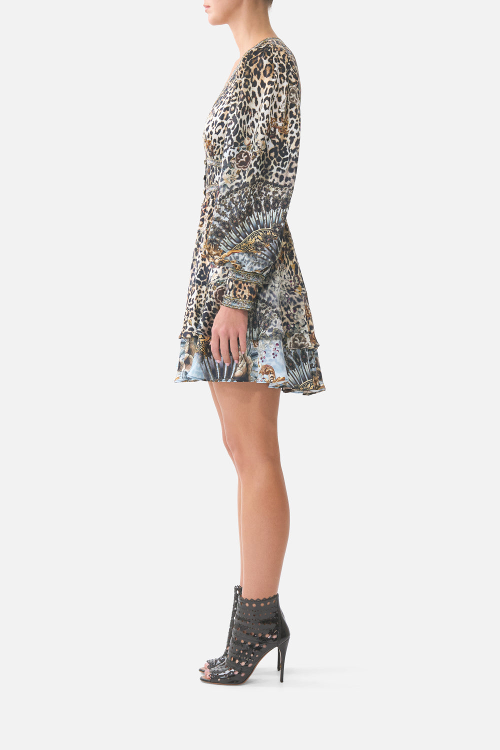 BUTTON FRONT FRILL DRESS FIESTA, SIESTA, REPEAT