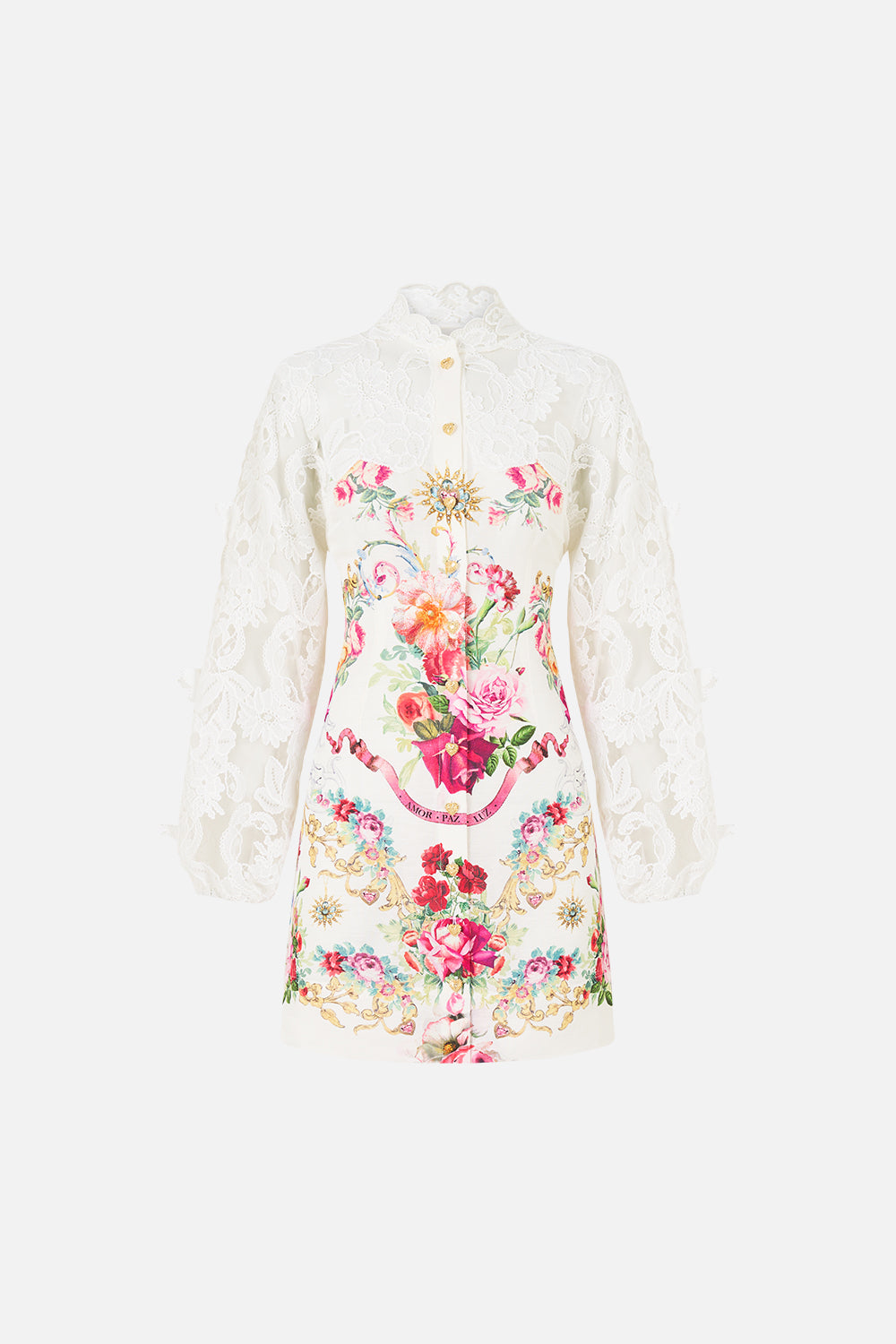 The Torero Libertine Lace Sleeve Mini Dress