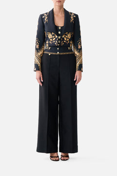 TAILORED PANT WITH WAIST BUTTON DETAIL TAURUS RISING