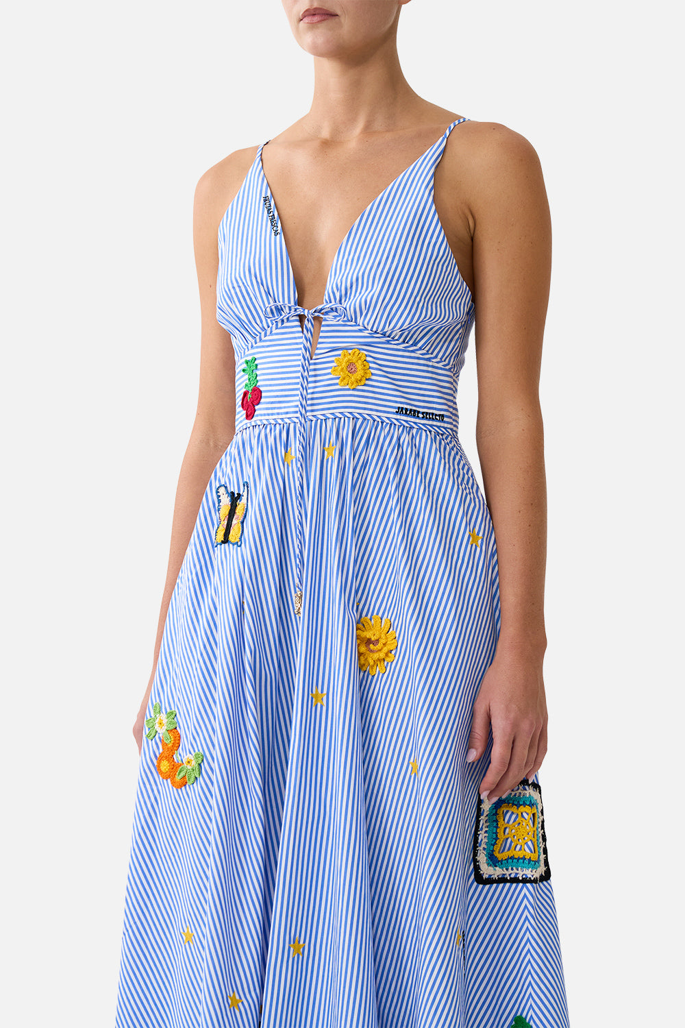 WAISTBAND DRESS WITH TIE DETAIL MAGIC OF THE MERCADO
