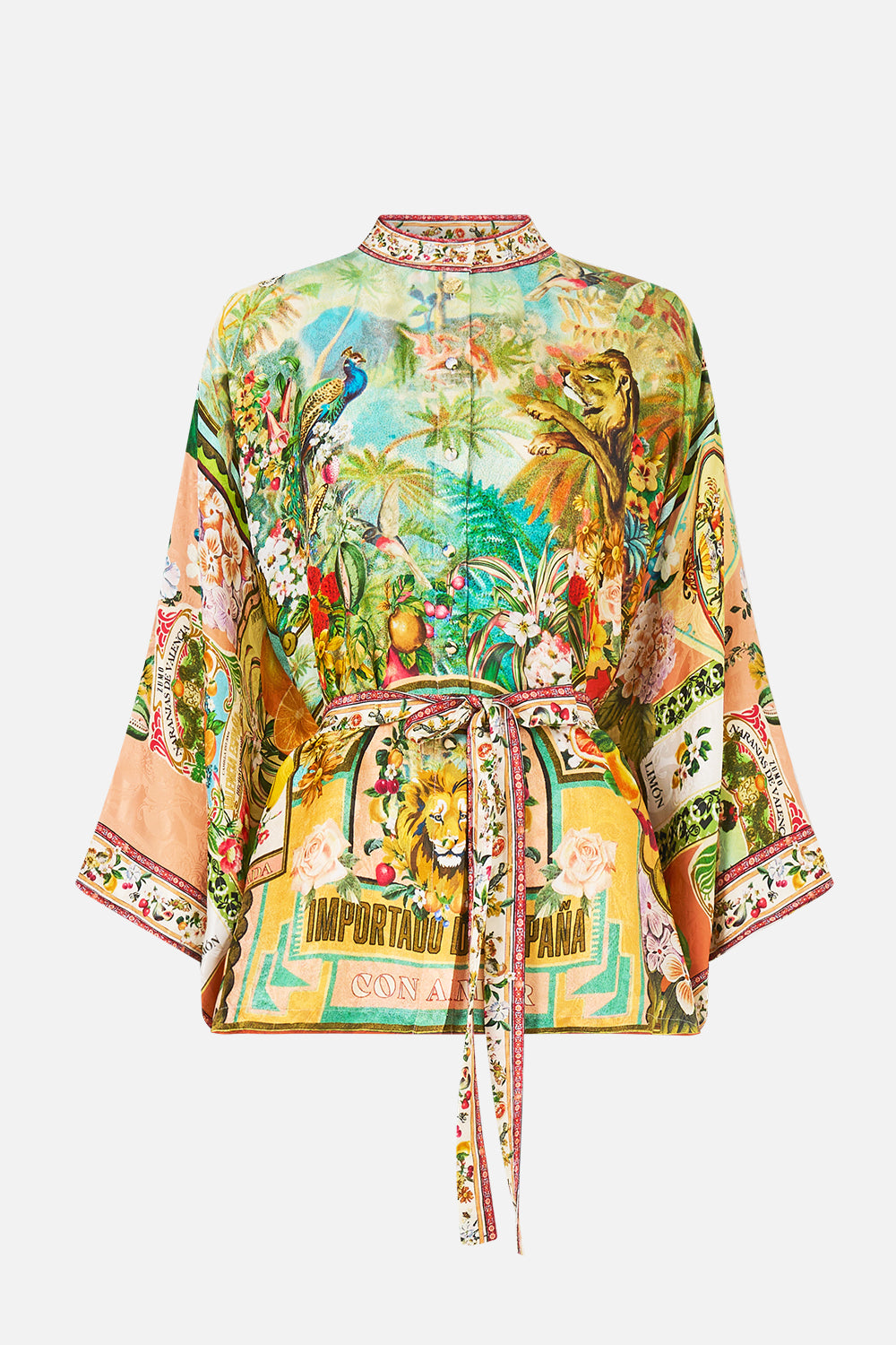 BUTTON THROUGH SCARF BLOUSE VA VA VINTAGE