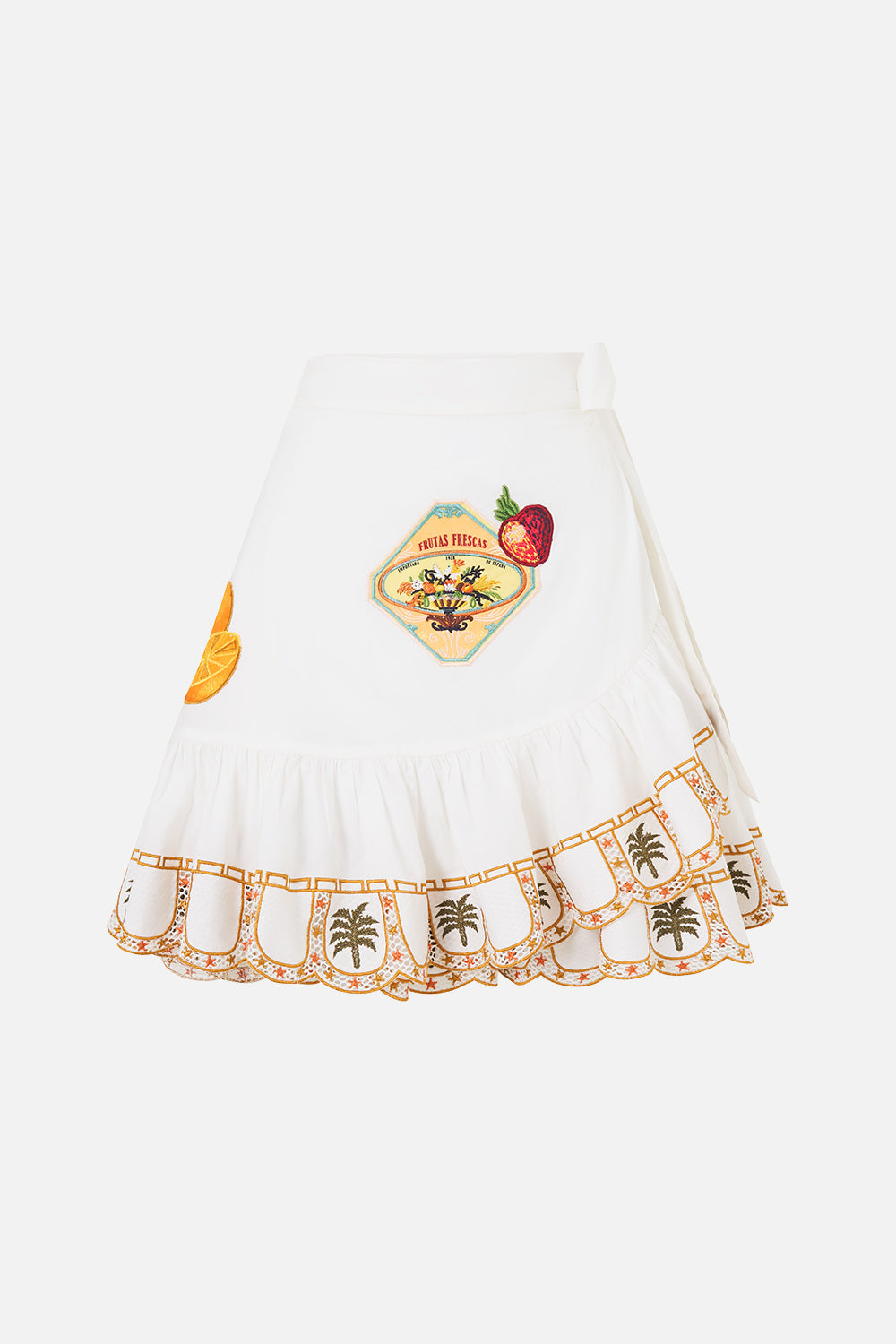 RUFFLE HEM WRAP SKIRT VA VA VINTAGE