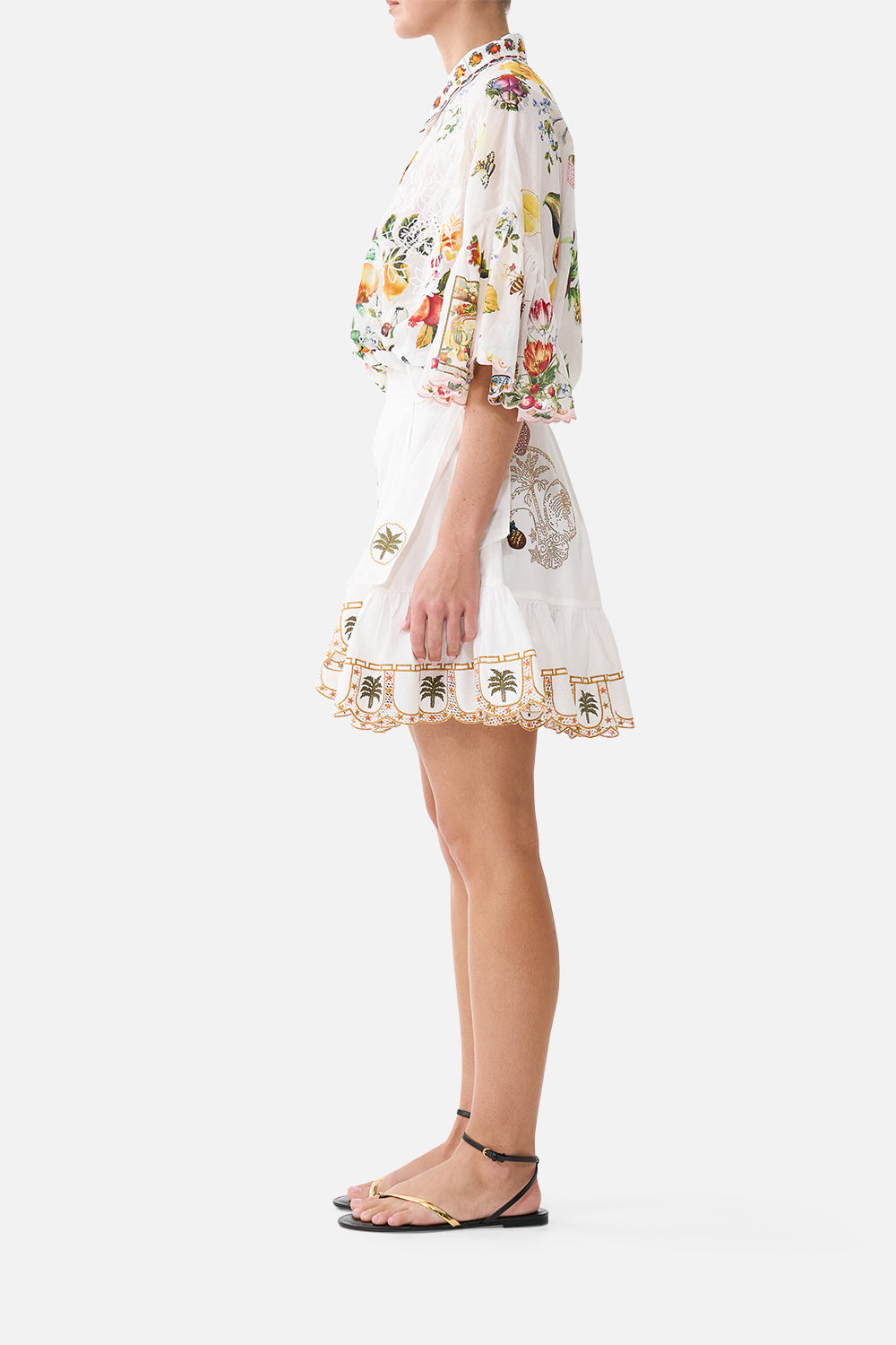 RUFFLE HEM WRAP SKIRT VA VA VINTAGE