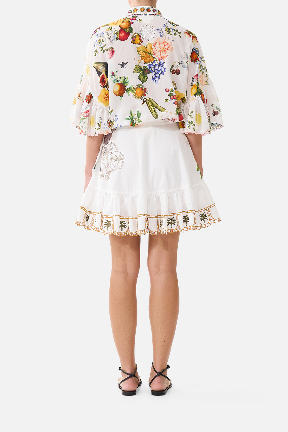 RUFFLE HEM WRAP SKIRT VA VA VINTAGE