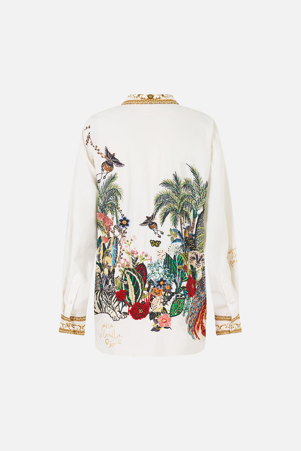 The CAMILLA LONG SLEEVE OVERSIZED SHIRT WITH POCKET WANDERLUST EMPIRE