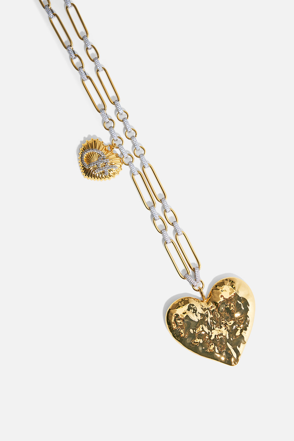 The CAMILLA THE HEART STRING QUINTET PENDANT NECKLACE GOLD