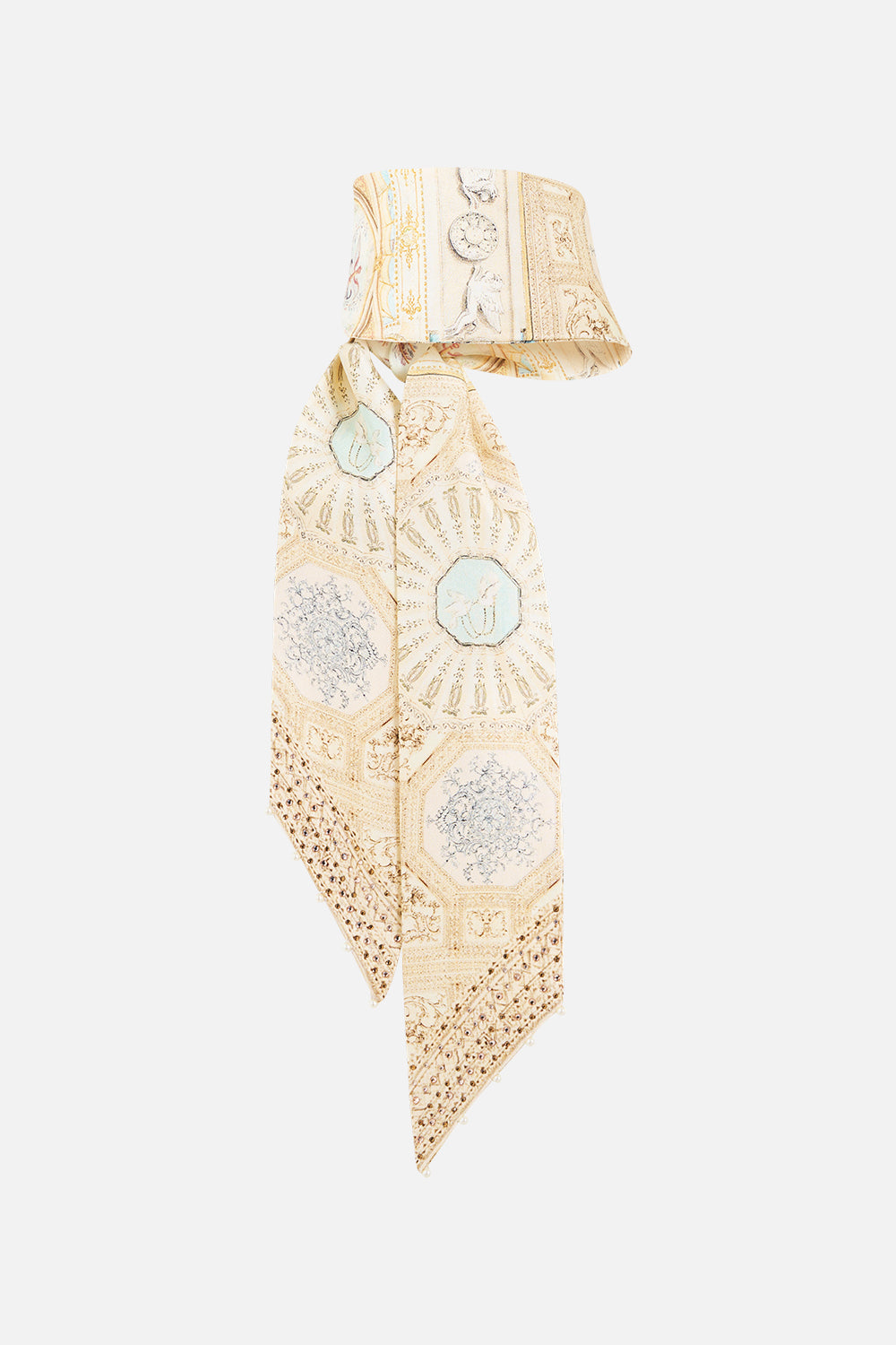 The CAMILLA Skinny Neck Scarf in our A Beloved Boudoir print.