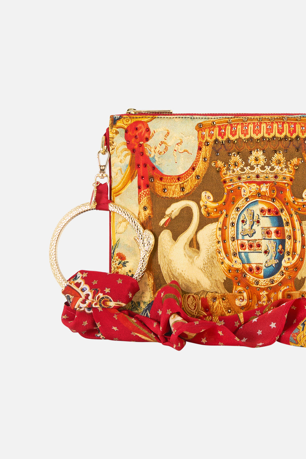 The CAMILLA Ring Scarf Clutch in our Lifeís Rich Tapestry print.