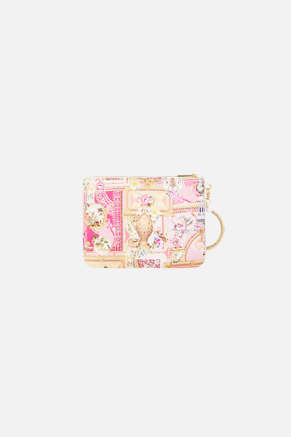 The CAMILLA Ring Scarf Clutch in our Art For The Artisans print.