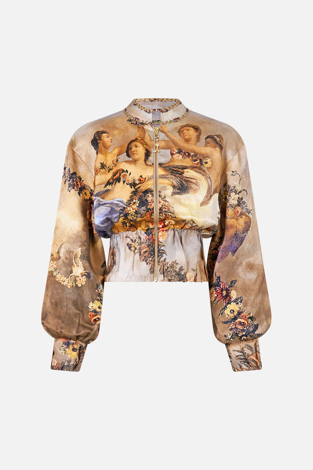 CROPPED BOMBER JACKET QUEEN OF BOHEMIA