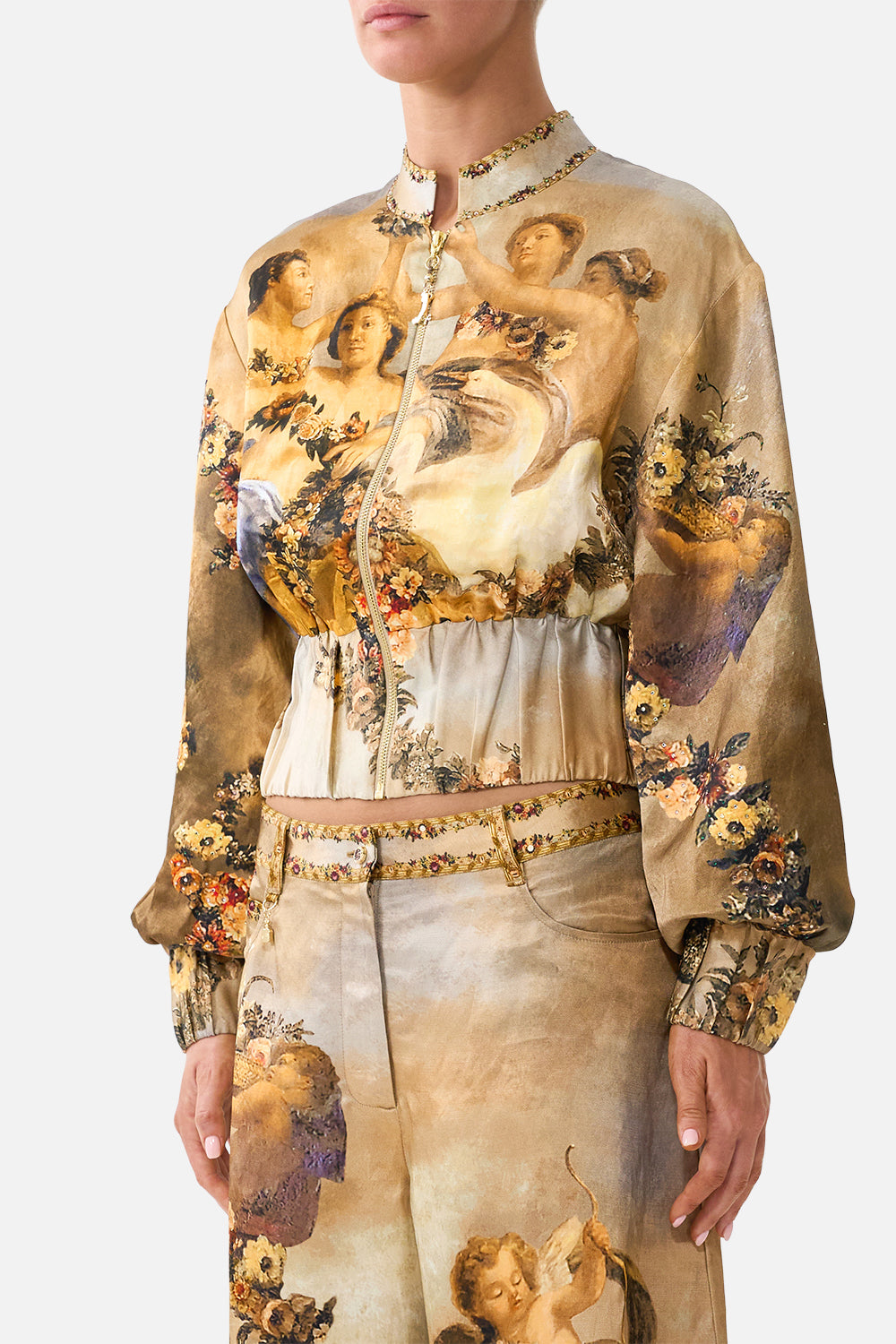 CROPPED BOMBER JACKET QUEEN OF BOHEMIA