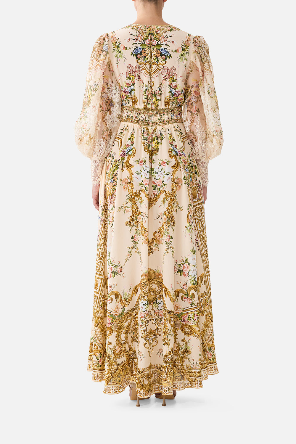SHAPED WAISTBAND DRESS WITH GATHERED SLEEVES A CERTAIN JE NE SAIS QUOI