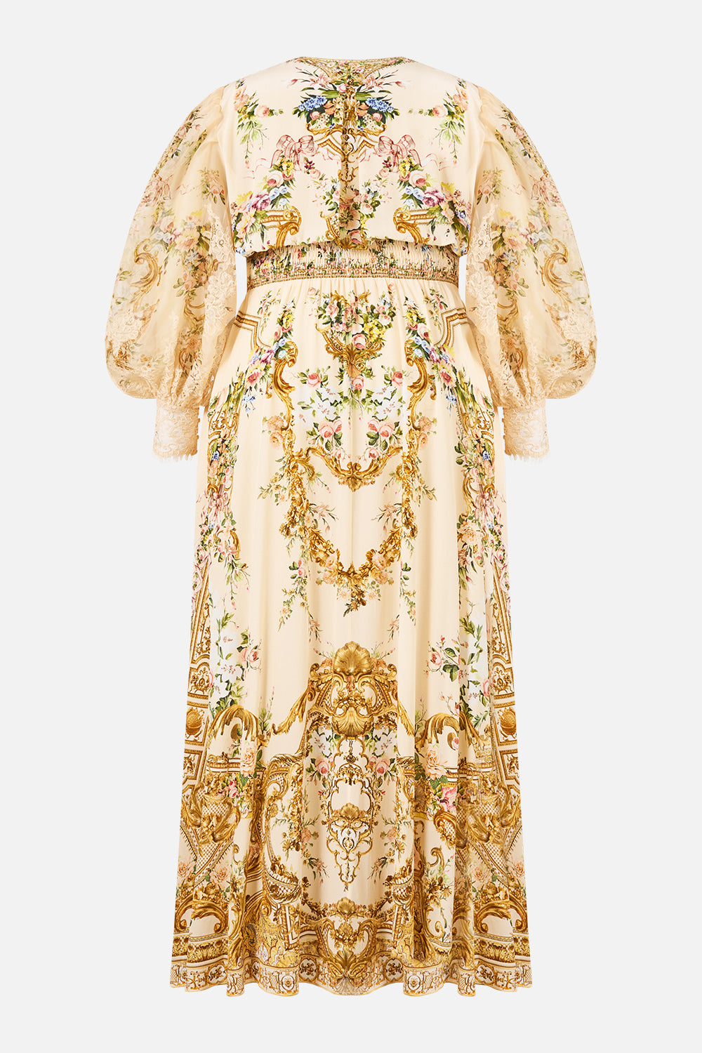 SHAPED WAISTBAND DRESS WITH GATHERED SLEEVES A CERTAIN JE NE SAIS QUOI