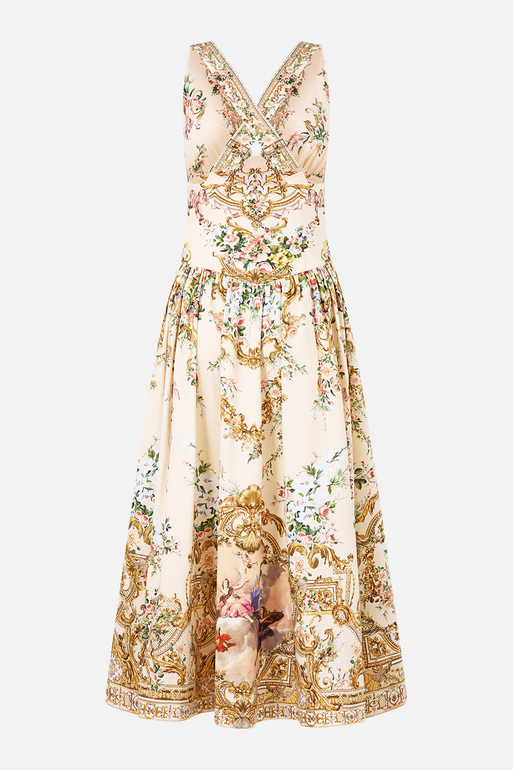CORSET WAIST MIDI DRESS A CERTAIN JE NE SAIS QUOI