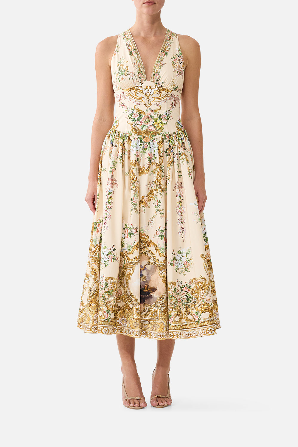 CORSET WAIST MIDI DRESS A CERTAIN JE NE SAIS QUOI