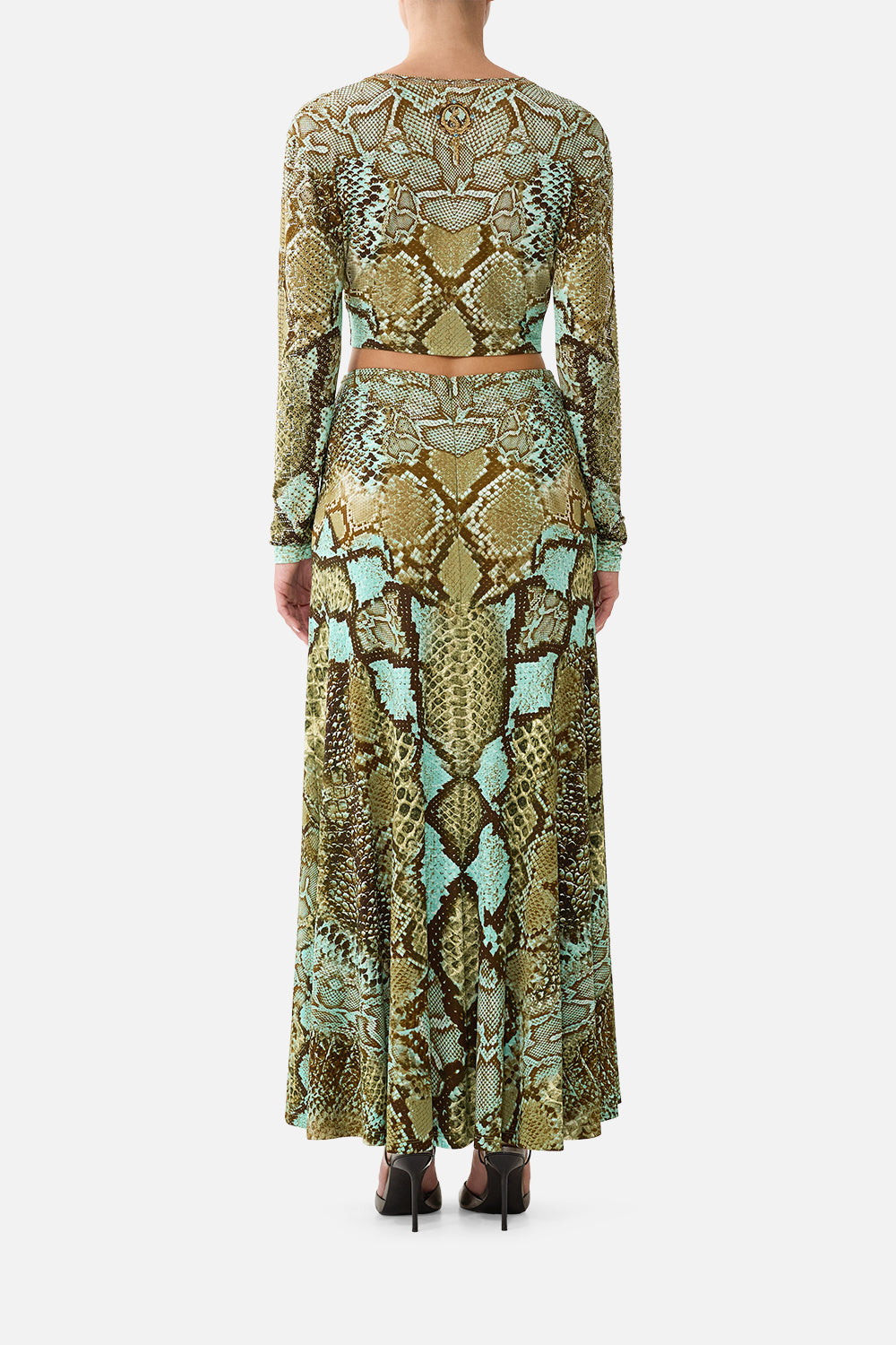 FLARED HEM JERSEY SKIRT MY SWEET SERPENTINE