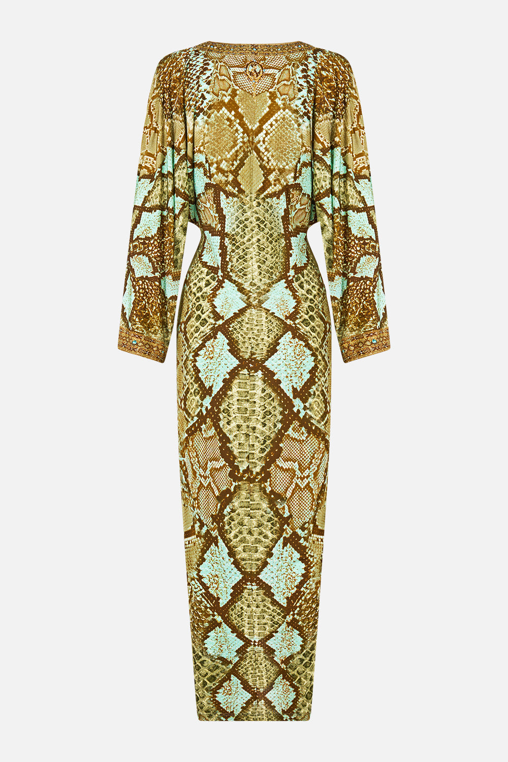 LONG SPLIT FRONT TWIST DRESS MY SWEET SERPENTINE