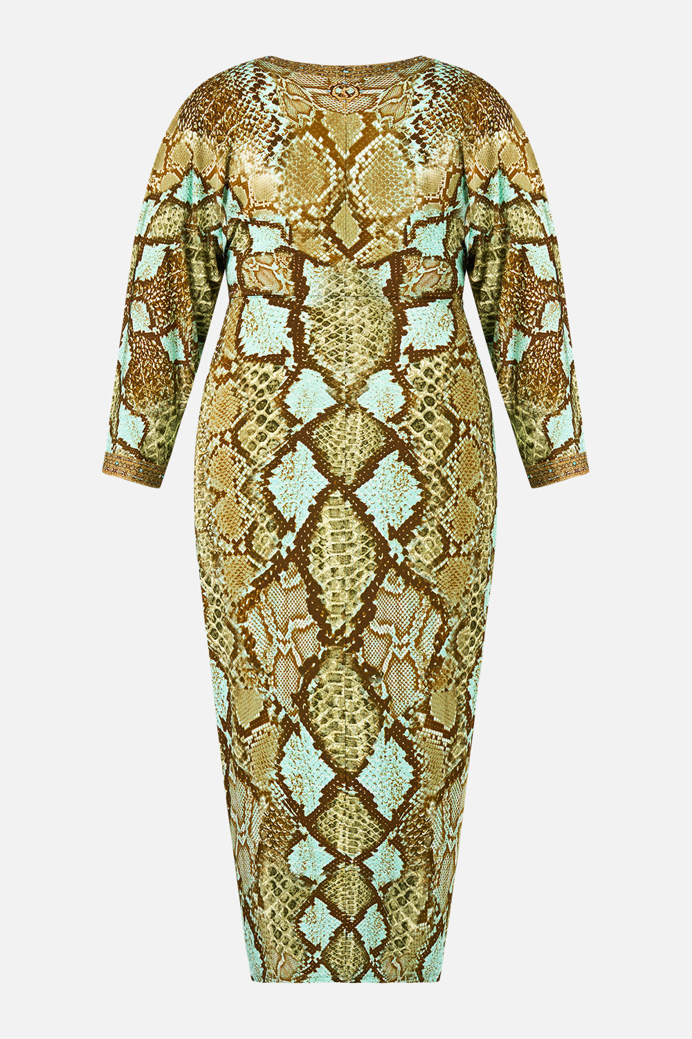 LONG SPLIT FRONT TWIST DRESS MY SWEET SERPENTINE