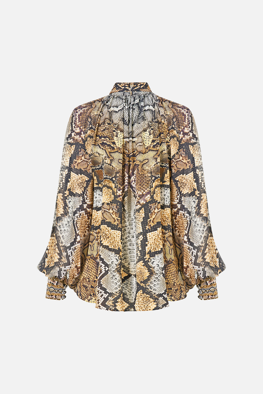 DETACHABLE PUSSY BOW RAGLAN BLOUSE ANIMALIA HEIRLOOMS