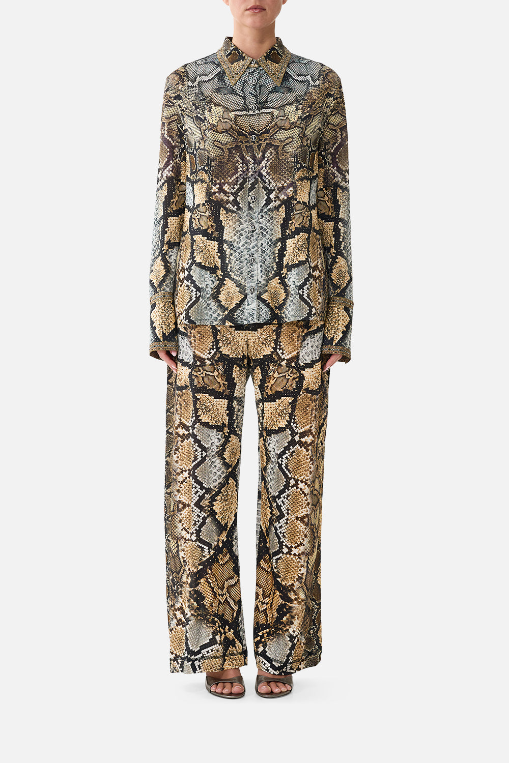 JERSEY RELAXED TROUSER WITH FLY FRONT ANIMALIA HEIRLOOMS